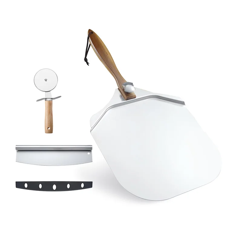 PALA PIZZA CON MANICO IN LEGNO