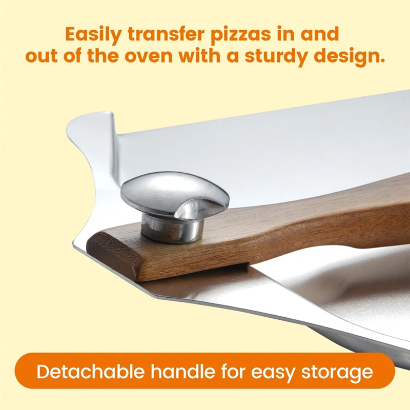 PALA PIZZA CON MANICO IN LEGNO