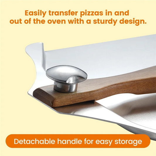 PALA PIZZA CON MANICO IN LEGNO